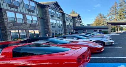 Group of Sports Car in parking space